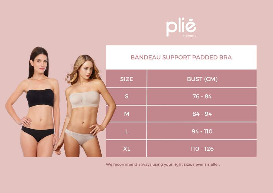 Bandeau Support Padded Bra