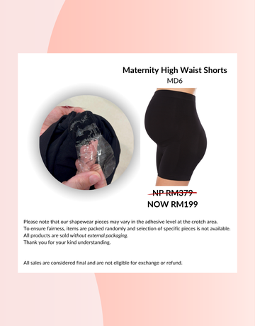 *MD6 - Maternity High Waist Shorts
